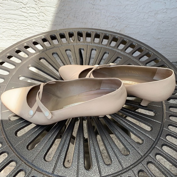 PERRY ELLIS Leather Victorian Mary Janes Heels - Picture 8 of 11